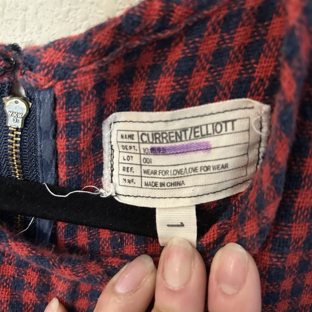 Current/Elliot Woman Dress with Pockets Size 001 Plaid Mini Dress - Picture 5 of 9